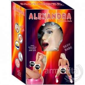 Alexandra 3 işlevli Sesli Realistik Şişme Manken